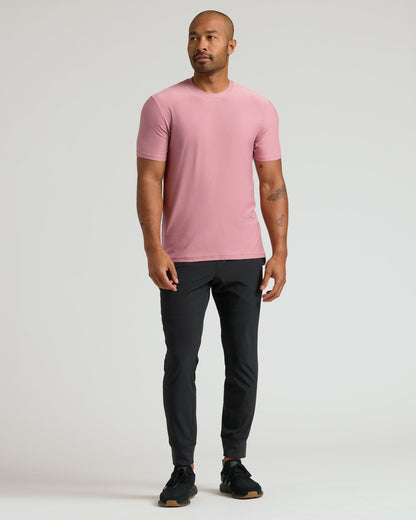 Quartz Rose Active Crew Neck Tee