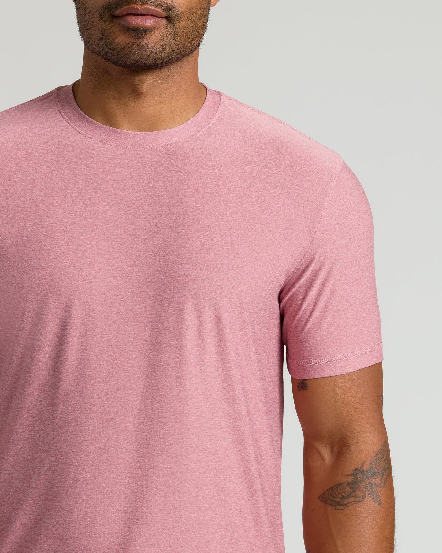 Quartz Rose Active Crew Neck Tee