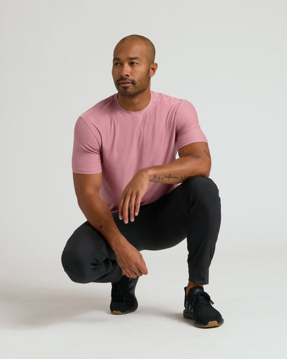 Quartz Rose Active Crew Neck Tee