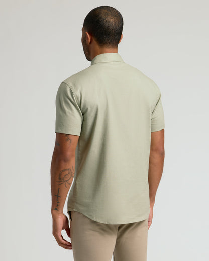 Mossy Oak Short Sleeve Linen Shirt