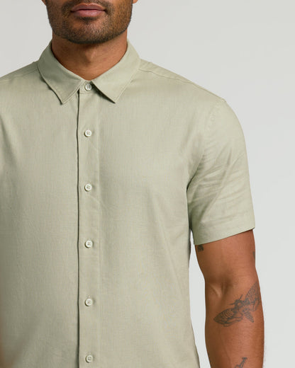 Mossy Oak Short Sleeve Linen Shirt