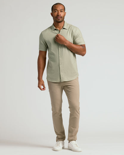 Mossy Oak Short Sleeve Linen Shirt