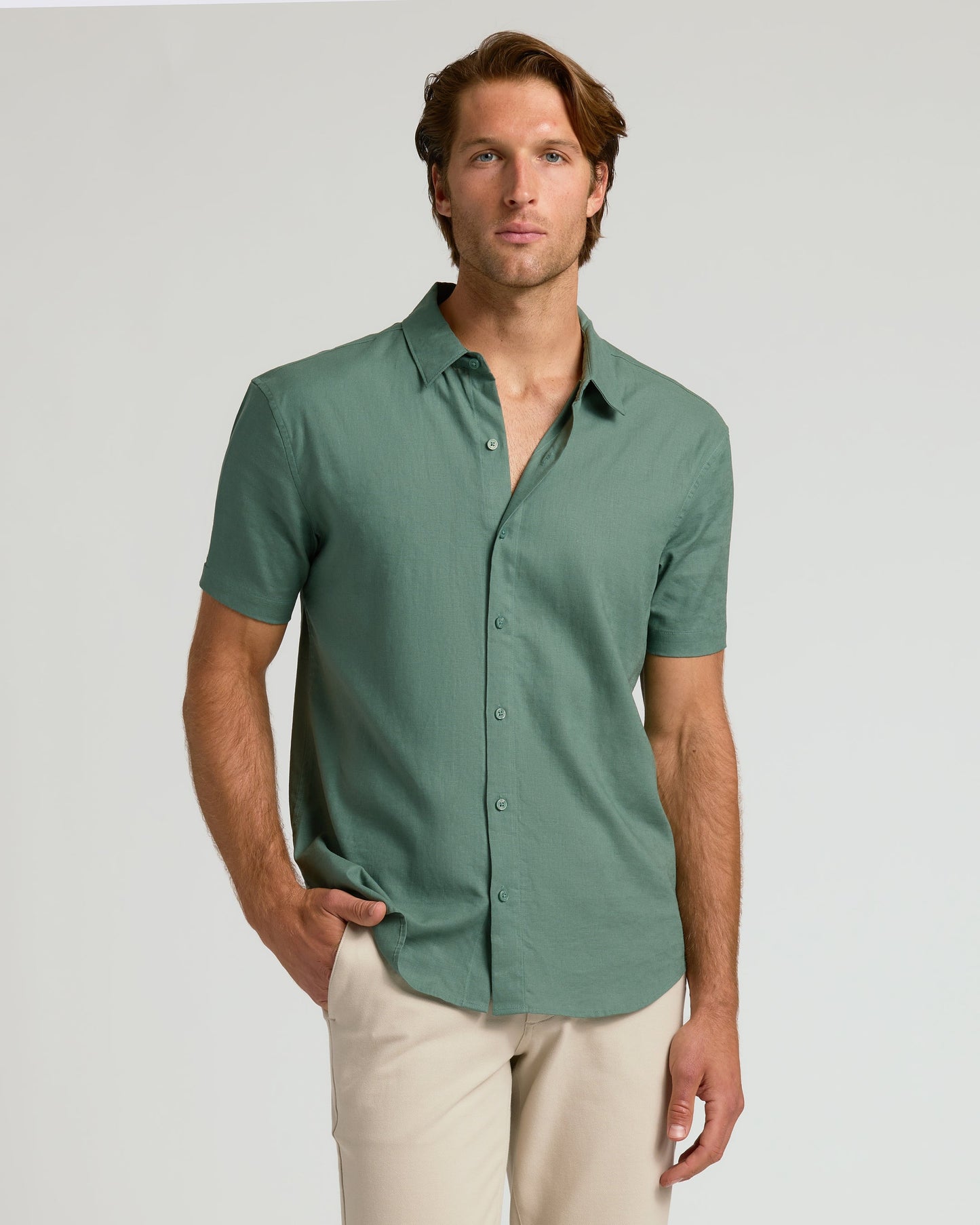 The Staple Short Sleeve Linen Shirt 3-Pack