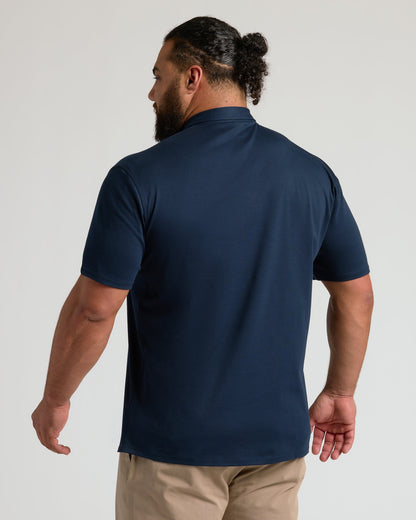 Navy Premium Pima Polo