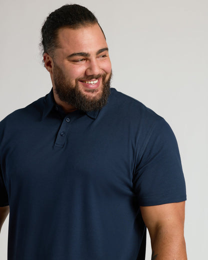 Navy Premium Pima Polo