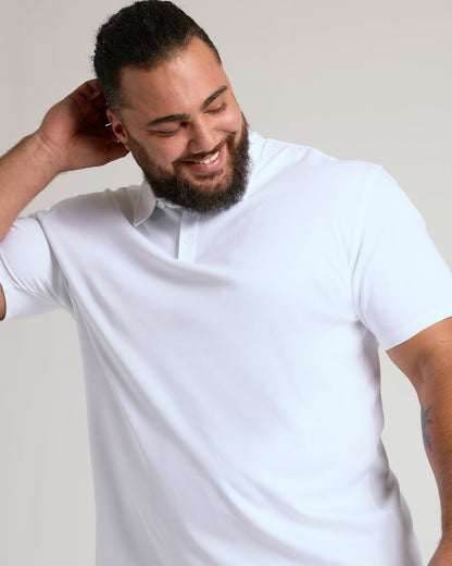 White Premium Pima Polo