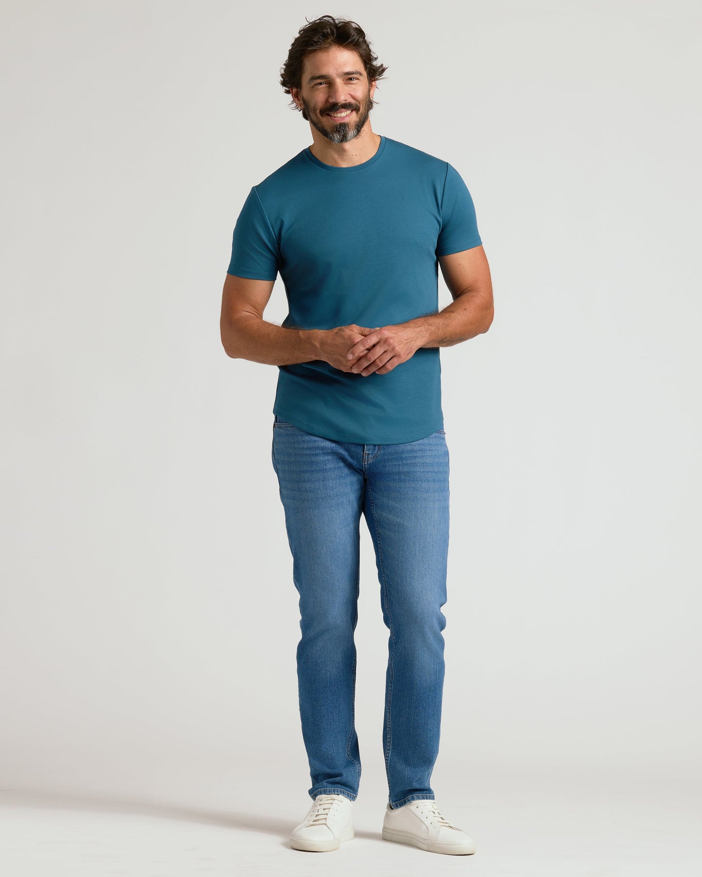 Lagoon Premium Pima Crew Curved Hem