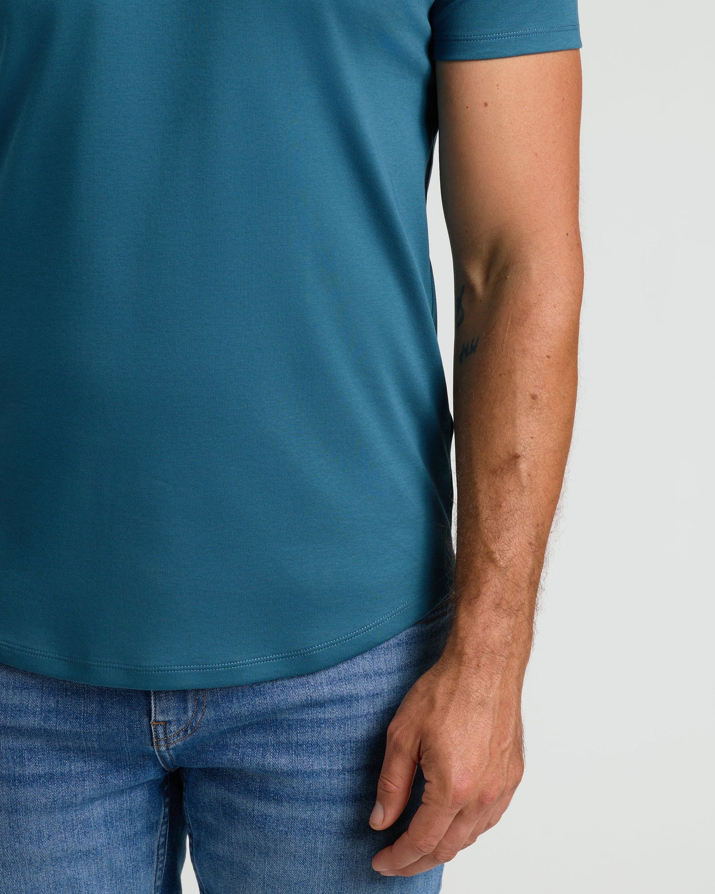 Lagoon Premium Pima Crew Curved Hem