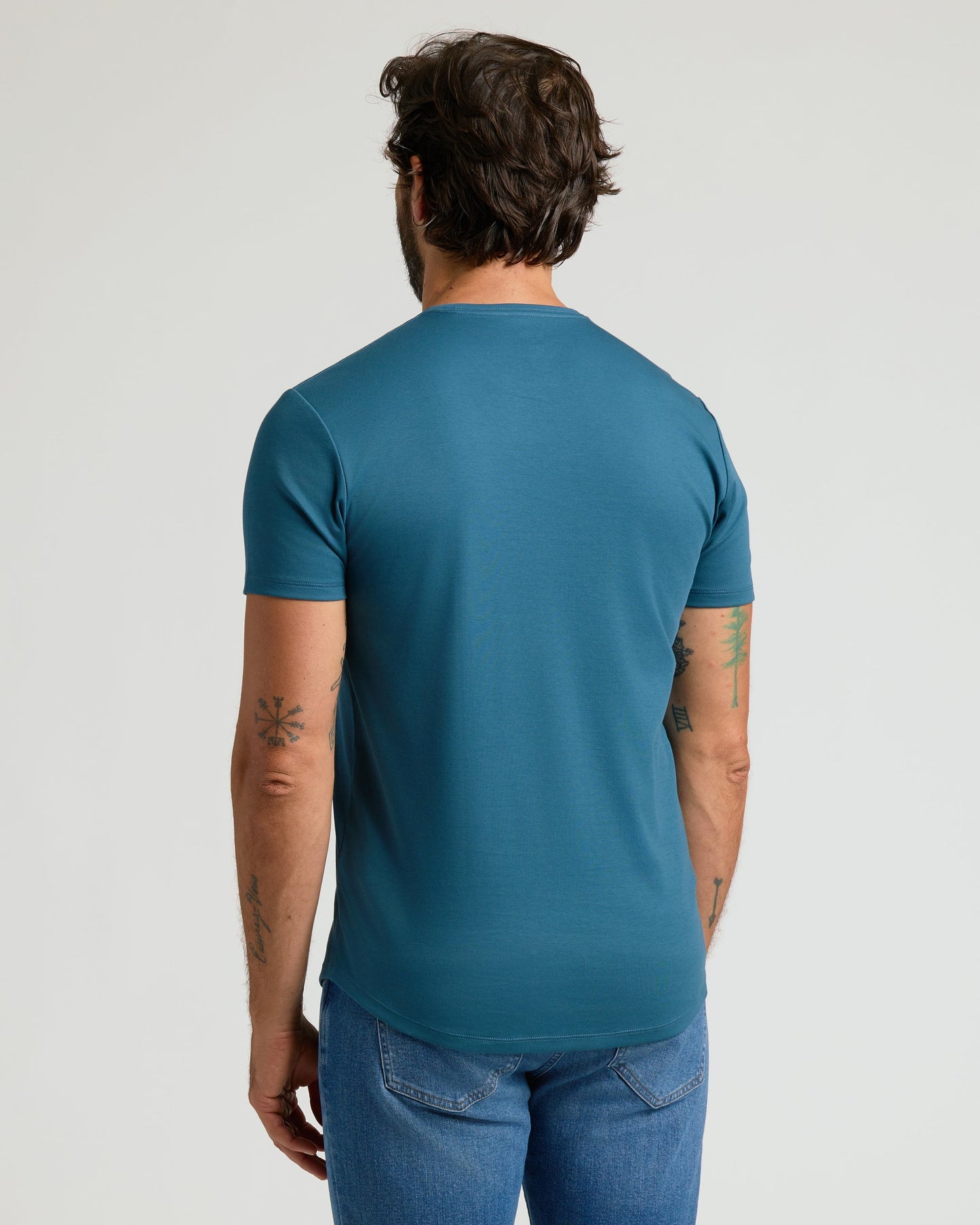 Lagoon Premium Pima Crew Curved Hem