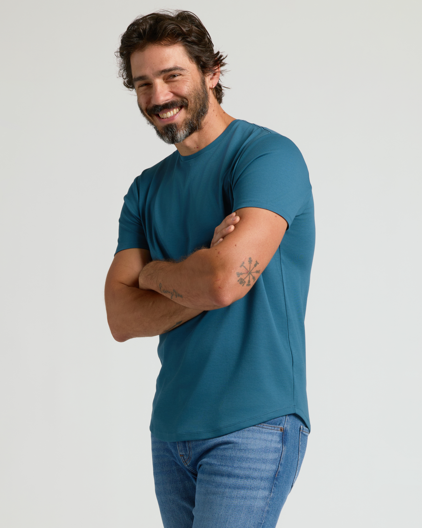 Lagoon Premium Pima Crew Curved Hem