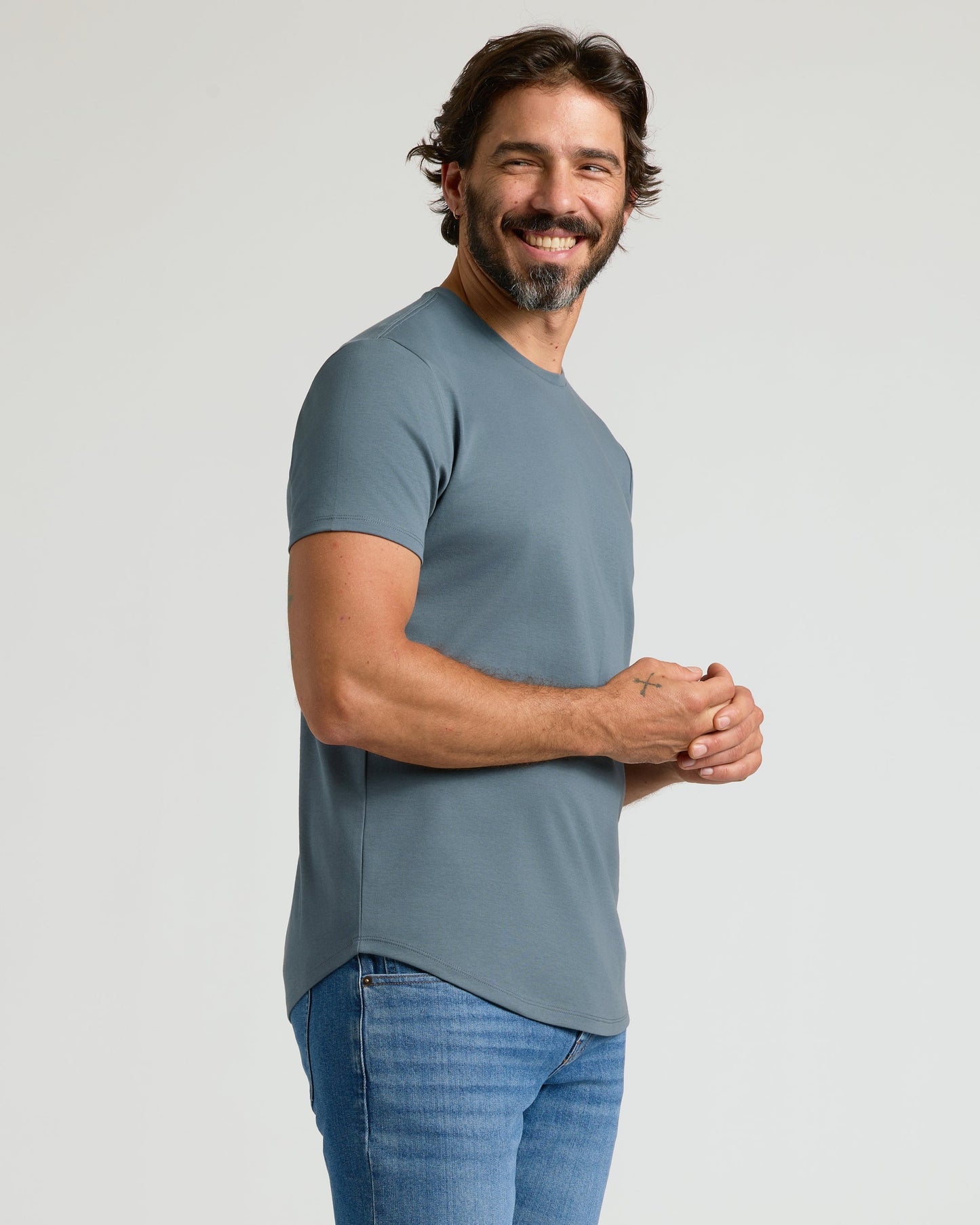 Tempest Premium Pima Crew Curved Hem