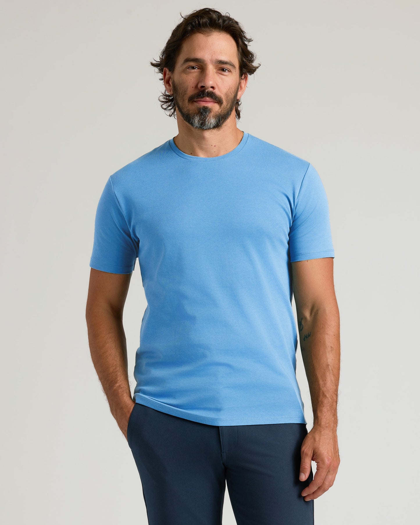Cerulean Premium Pima Crew Neck