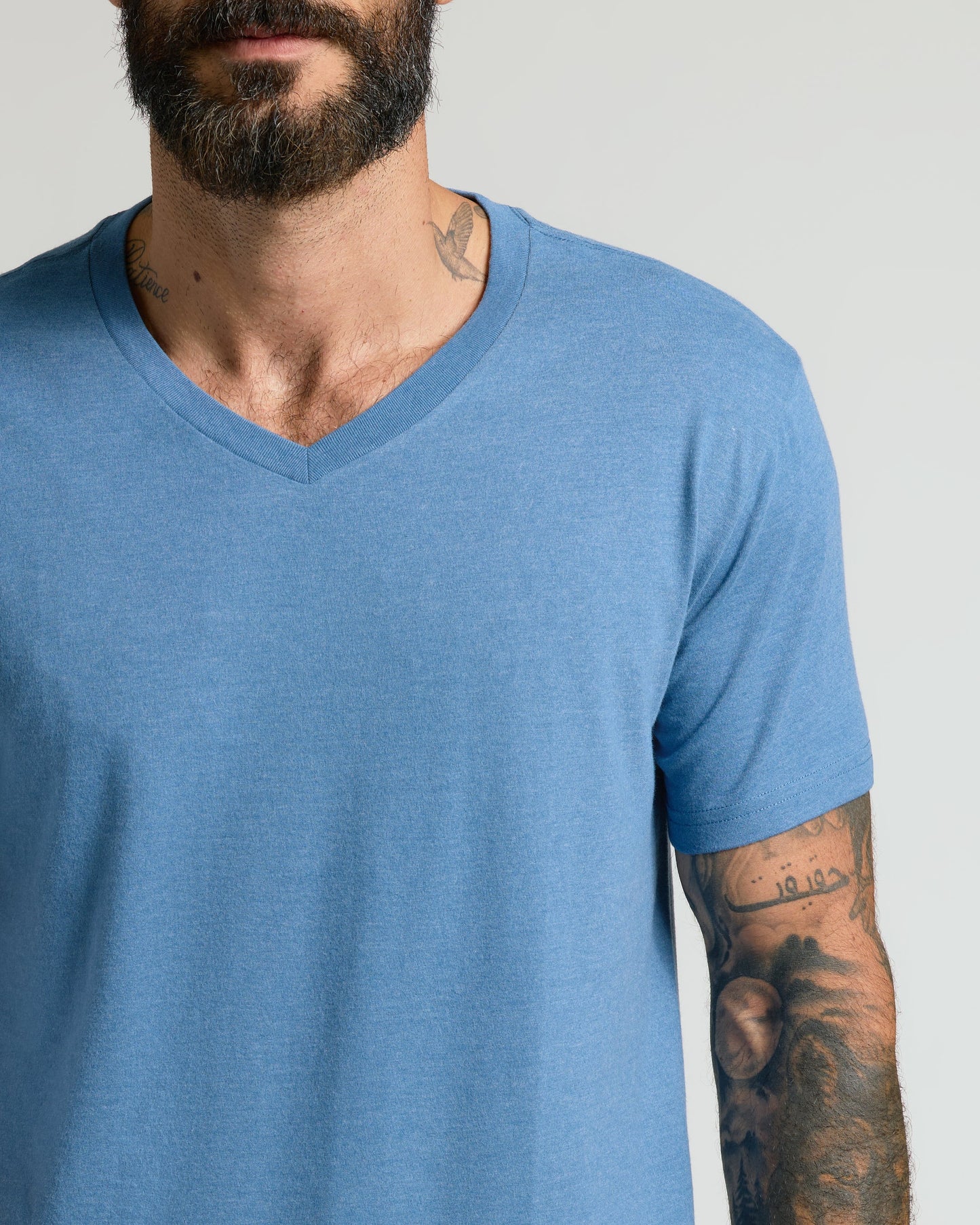 Dark Heather Blue Lake Classic V-Neck