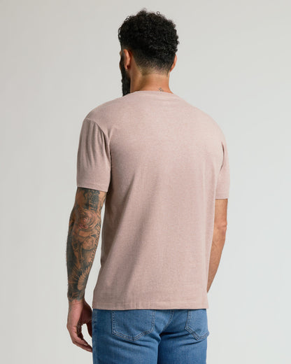 Light Heather Slate Mauve Classic V-Neck