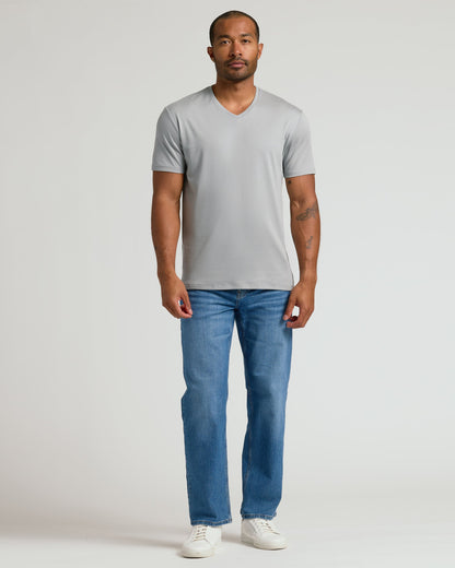 Steel Premium Pima V-Neck
