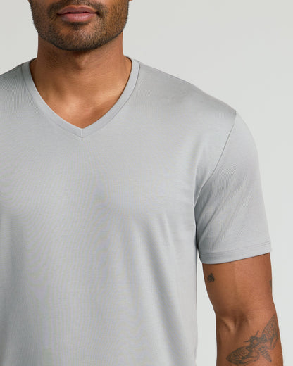 Steel Premium Pima V-Neck