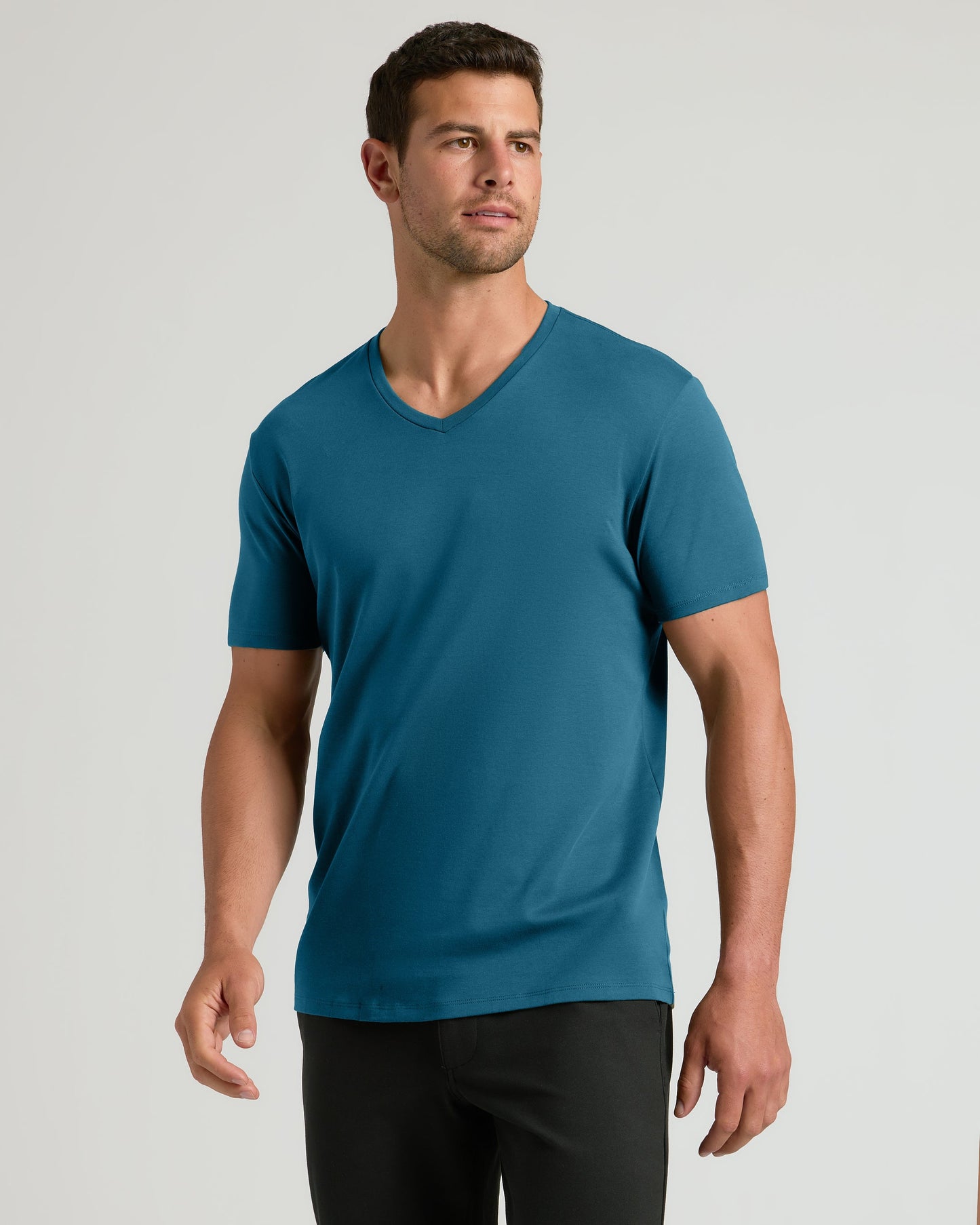 Navy & Lagoon Premium Pima V-Neck 2-Pack