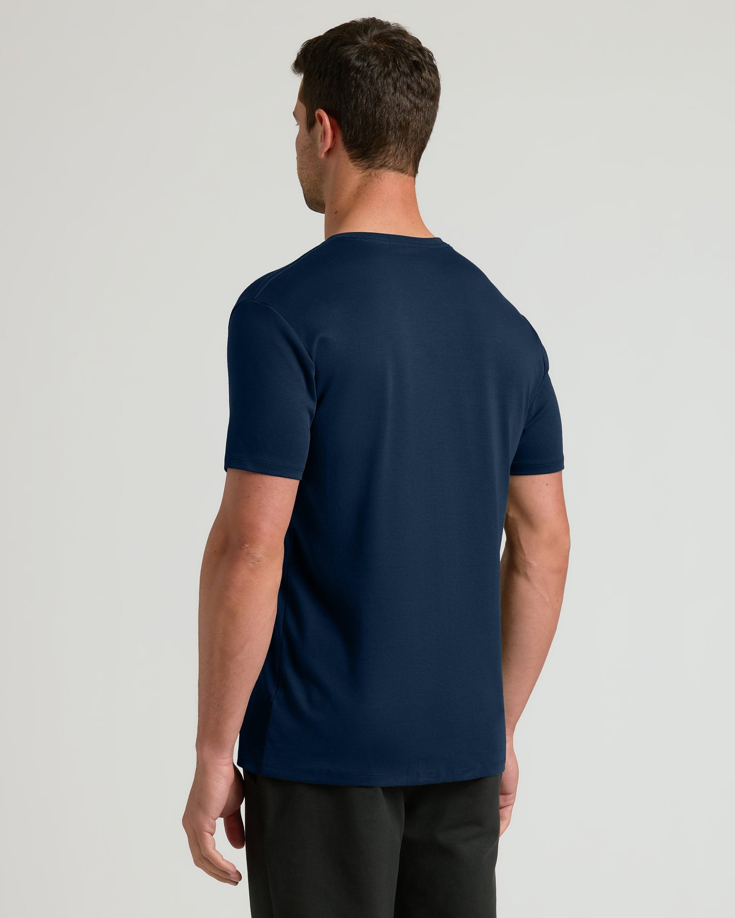 Navy Premium Pima V-Neck
