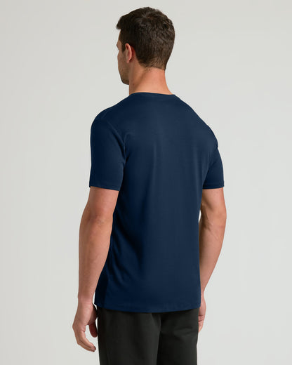 Navy Premium Pima V-Neck
