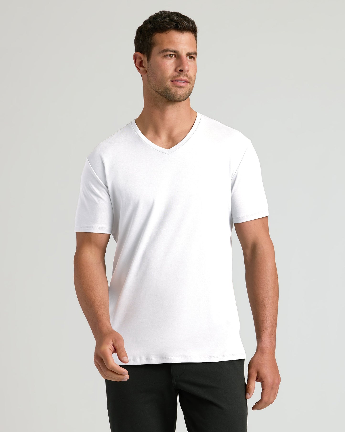 Black & White Premium Pima V-Neck 7-Pack