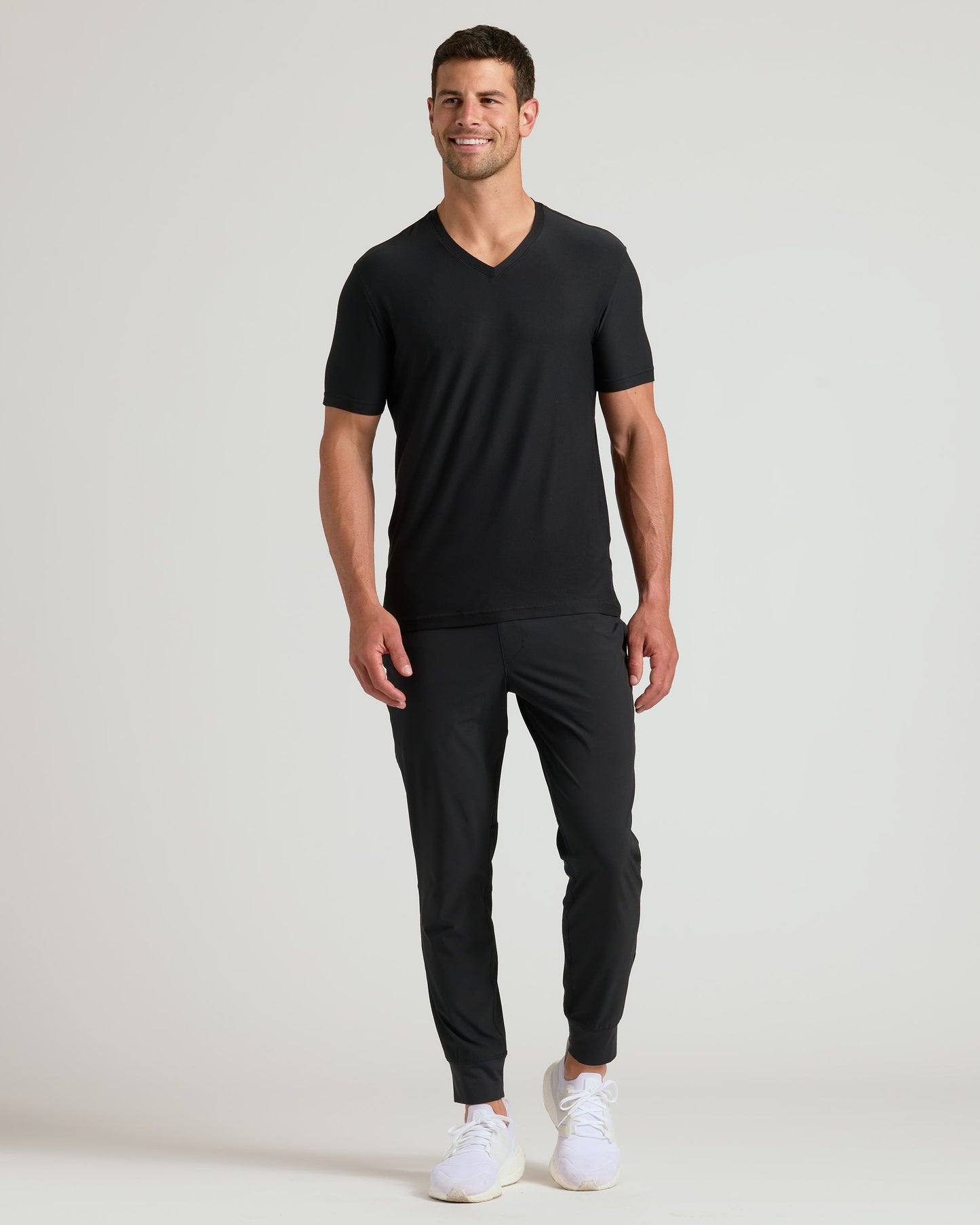 Black Active V-Neck