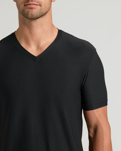 Black Active V-Neck