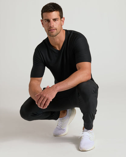 Black Active V-Neck