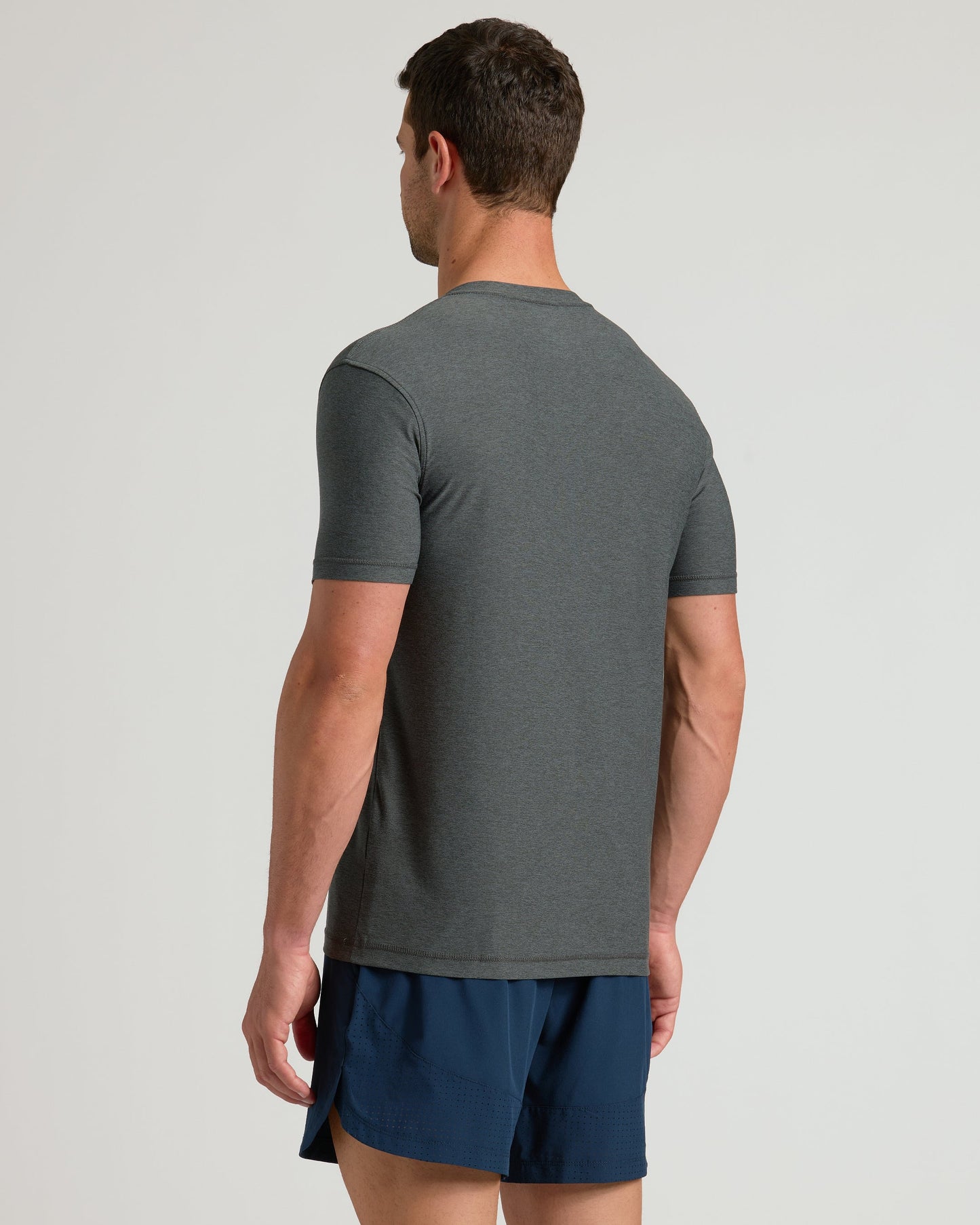 Charcoal Heather Gray Active V-Neck