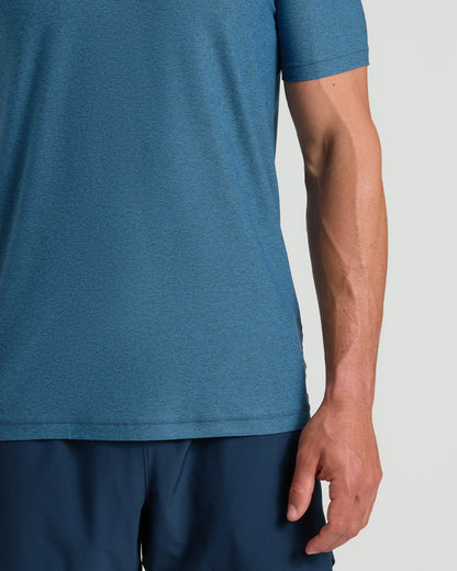 Dark Heather Bluebird Active V-Neck