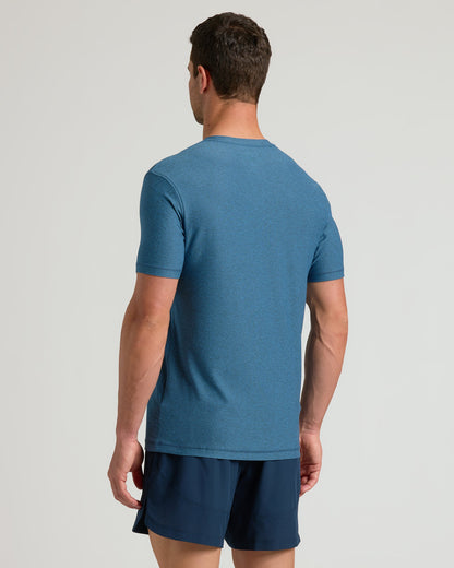 Dark Heather Bluebird Active V-Neck