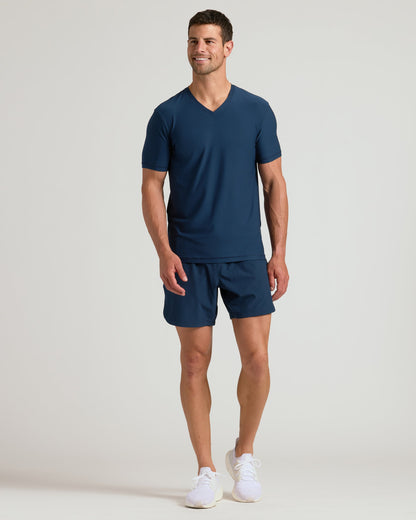 Navy Active V-Neck