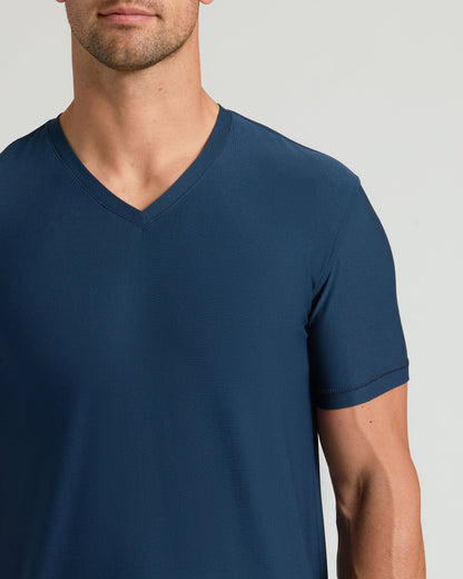 Navy Active V-Neck