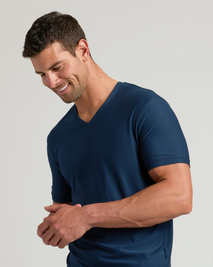 Navy Active V-Neck