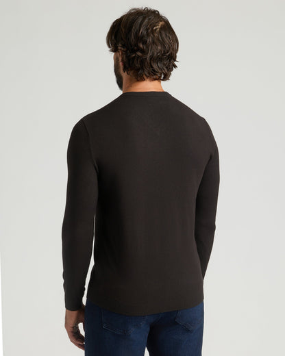 Black Dressy V-Neck Sweater