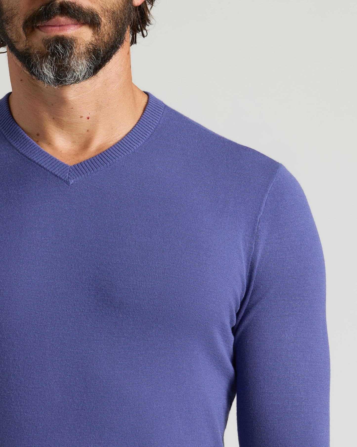 Blueberry Dressy V-Neck Sweater