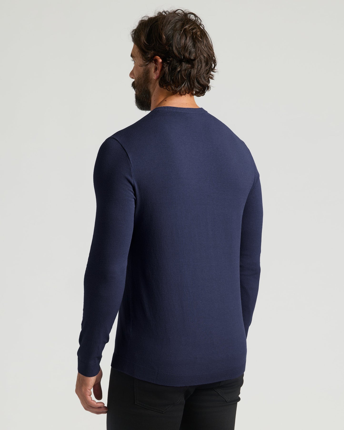 Black & Navy Dressy V-Neck Sweater 2-Pack