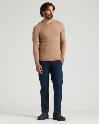 Truffle Dressy V-Neck Sweater