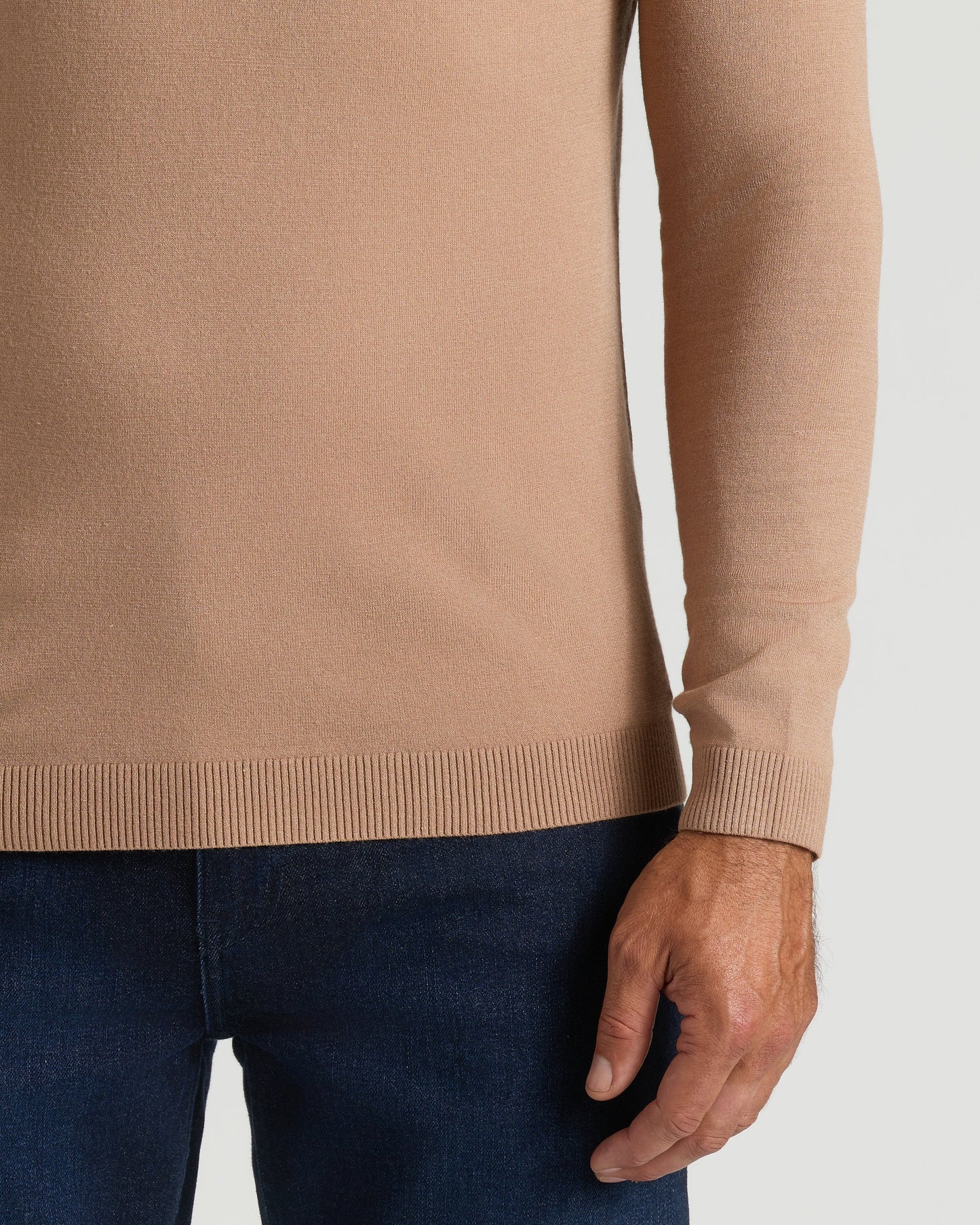 Truffle Dressy V-Neck Sweater