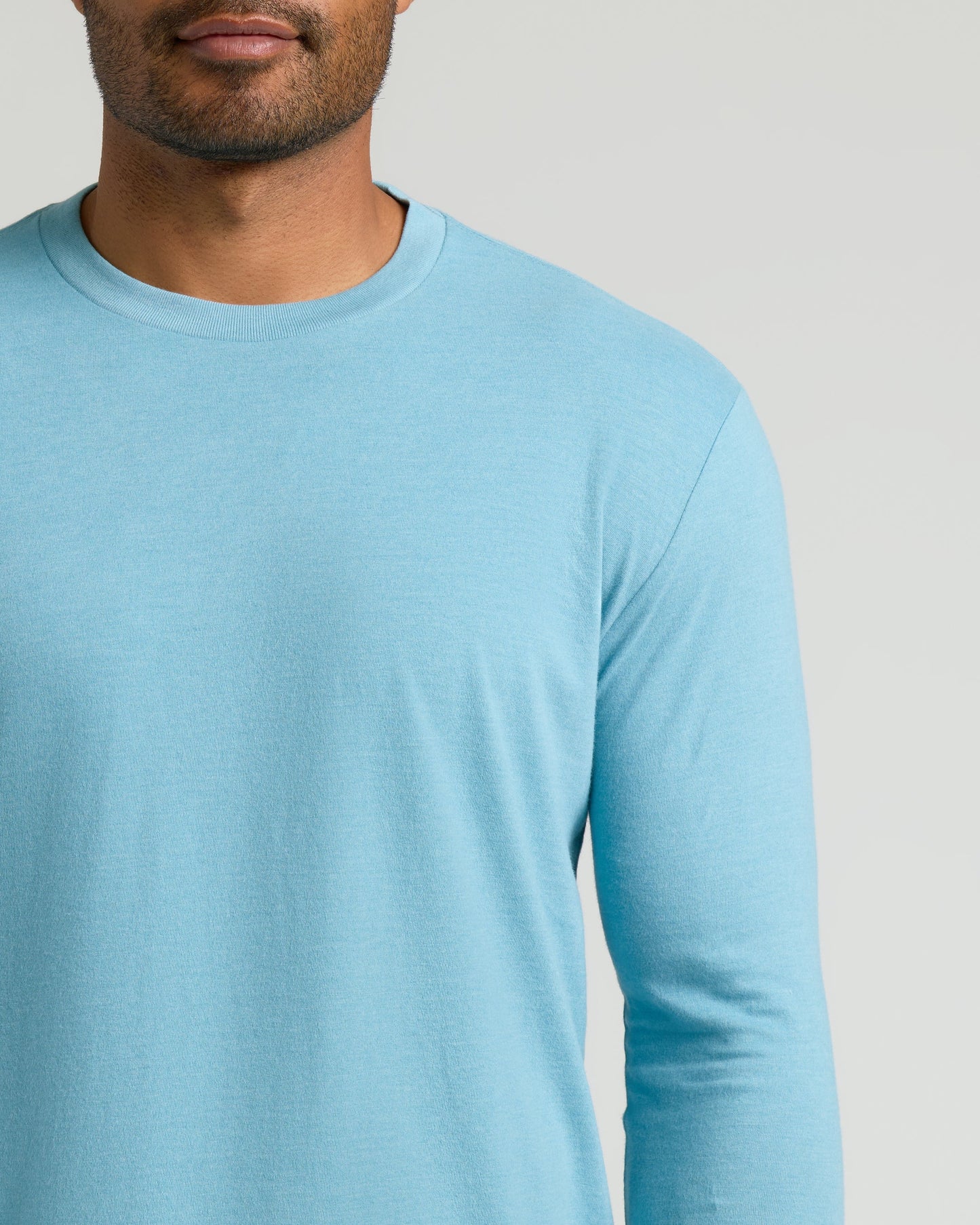 Heather Voyager Classic Long Sleeve Crew Neck