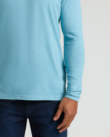 Heather Voyager Classic Long Sleeve Crew Neck