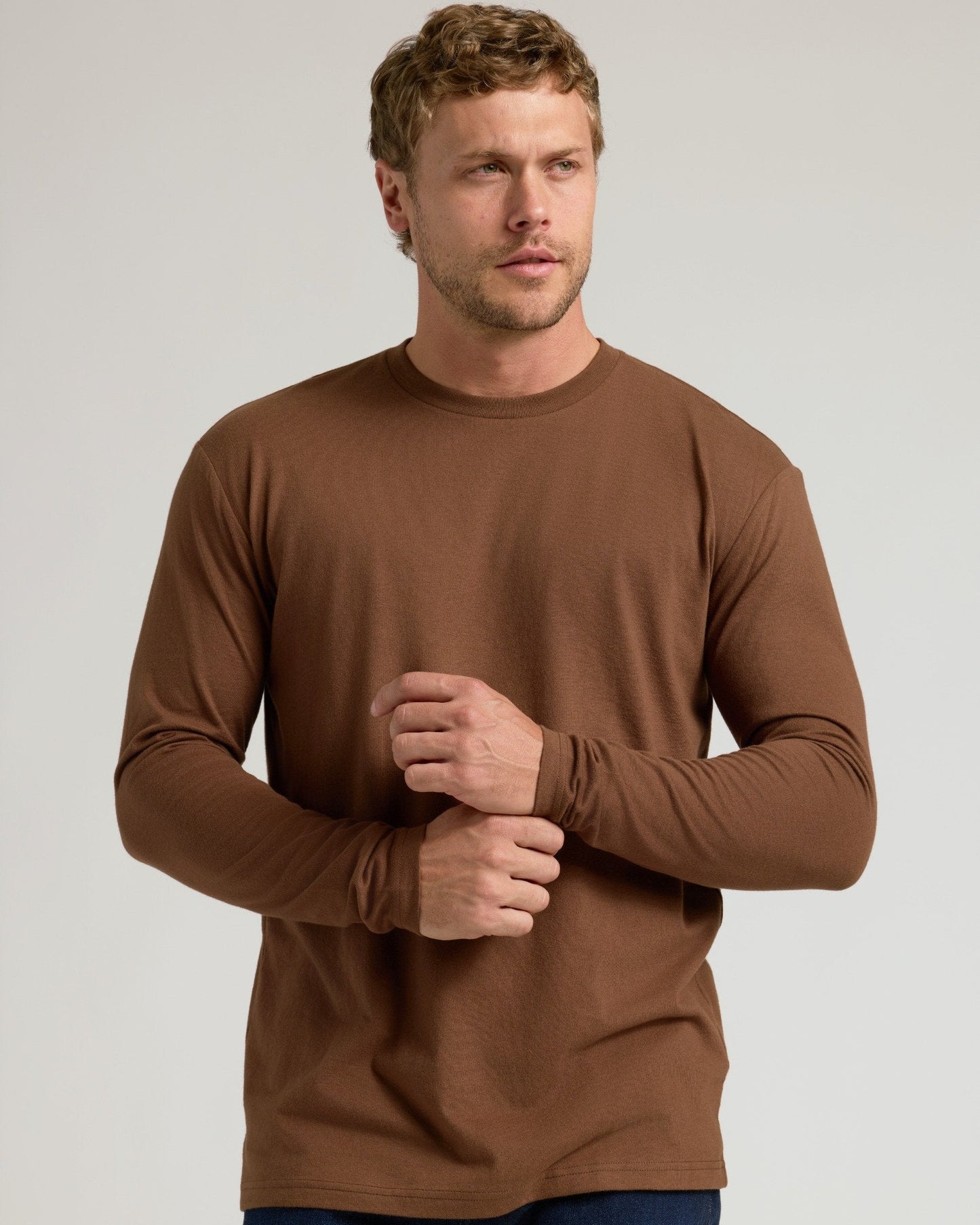 Sepiawood Classic Long Sleeve Crew Neck