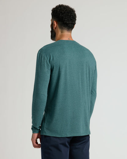 Heather Seafarer Classic Long Sleeve Henley