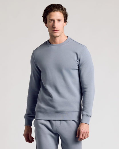 Dusty Blue Pullover Fleece Crew & Jogger 2-Pack