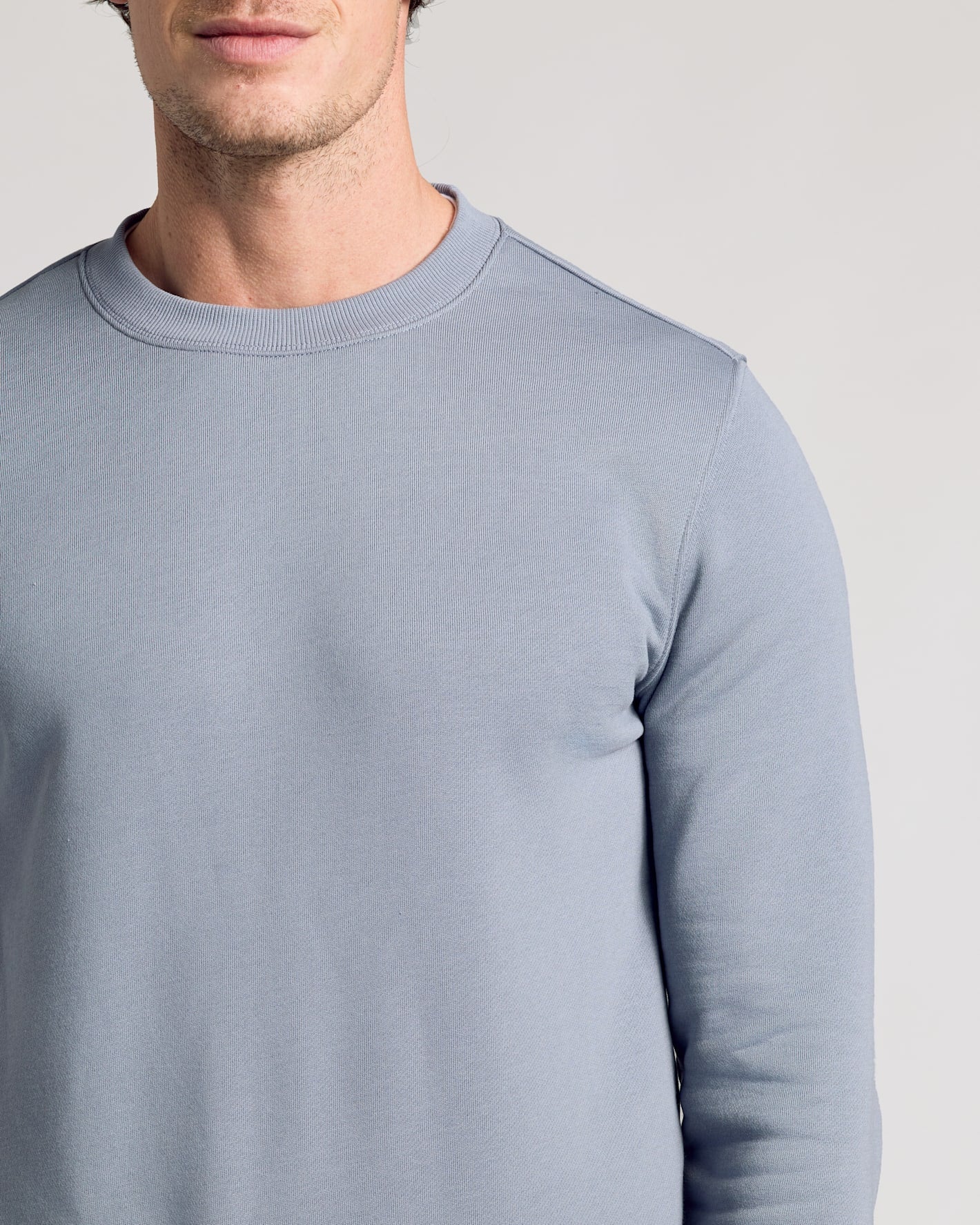 Dusty Blue Pullover Fleece Crew & Jogger 2-Pack