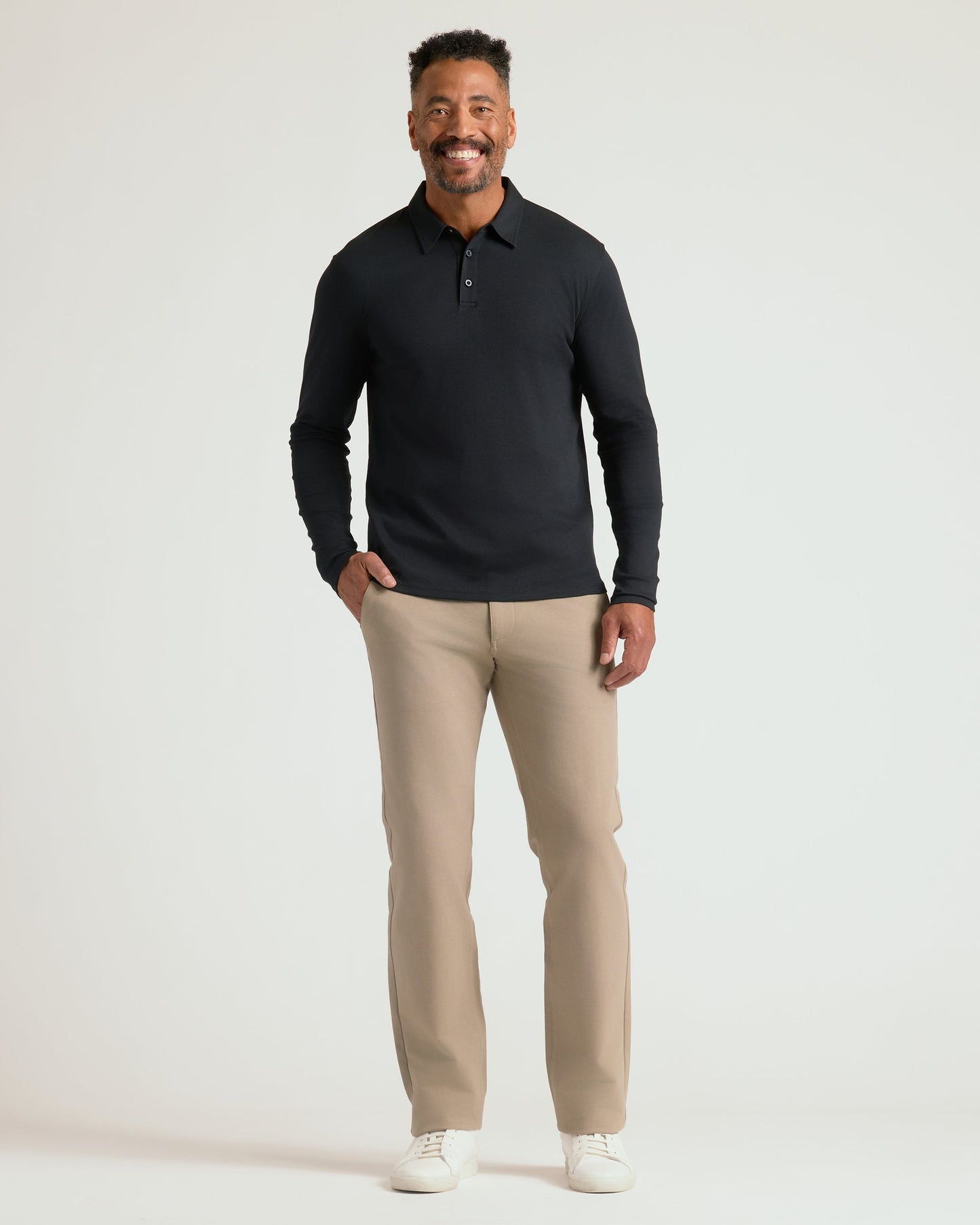 Core Premium Pima Long Sleeve Polo 3-Pack