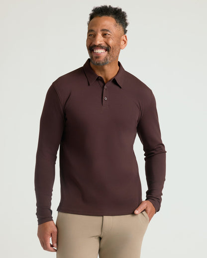 All Java Long Sleeve Premium Pima Polo 3-Pack