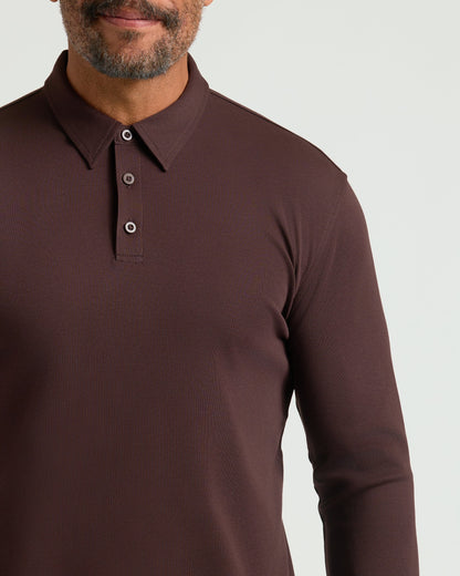 Java Long Sleeve Premium Pima Polo
