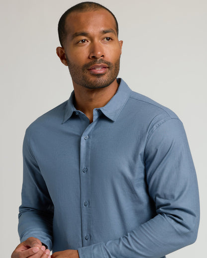 Fiord Long Sleeve Linen Shirt