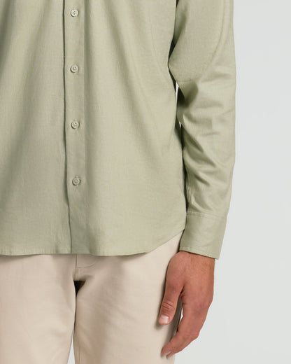 Mossy Oak Long Sleeve Linen Shirt