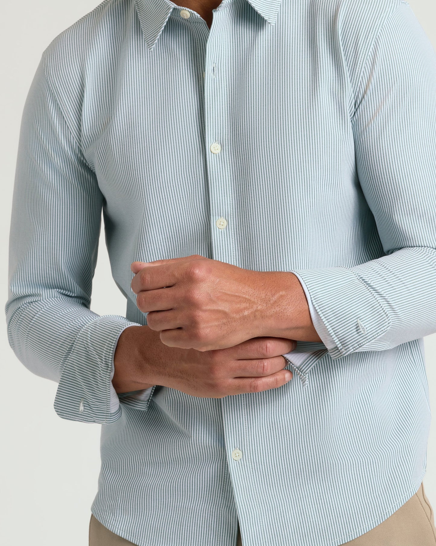 Juniper Stripe Classic Stretch Oxford 2.0